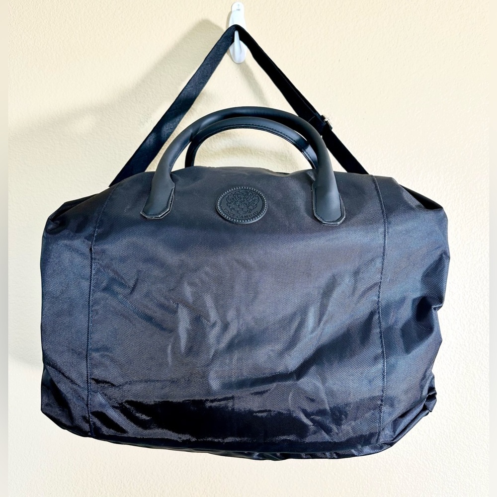 Vince Camuto Elegant Black Weekender Duffel Unisex  Bag